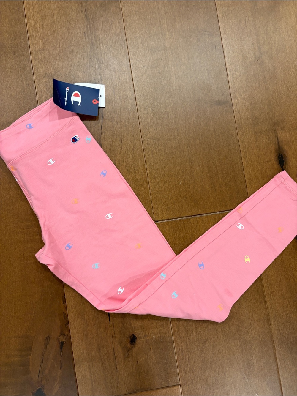 Champion Pink Logo-Embroidered Girls' Leggings